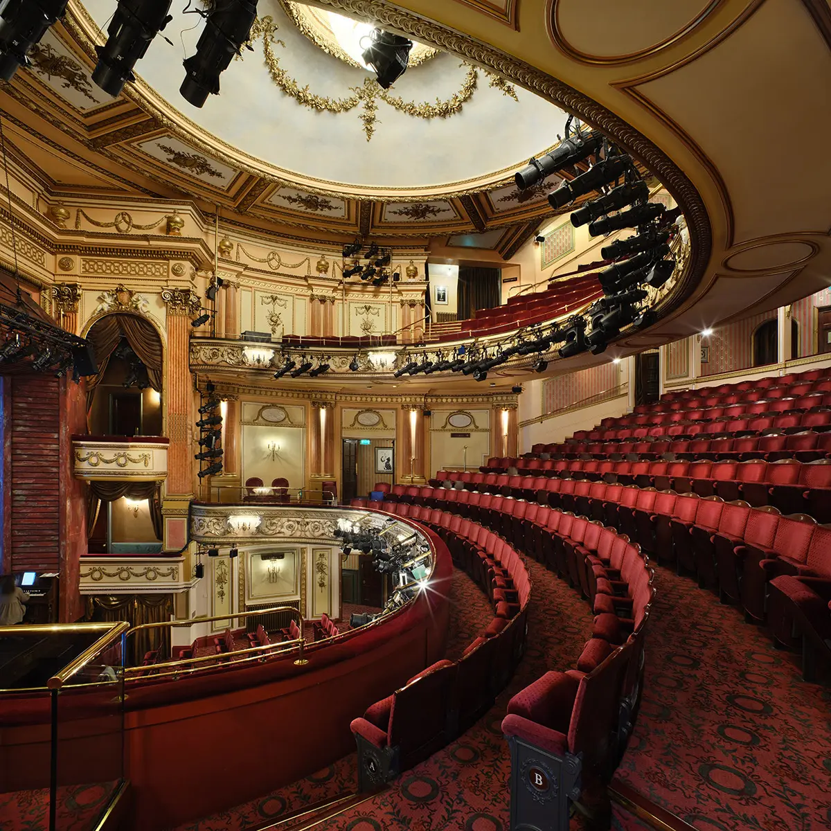 Gielgud Theatre interior view of the seats