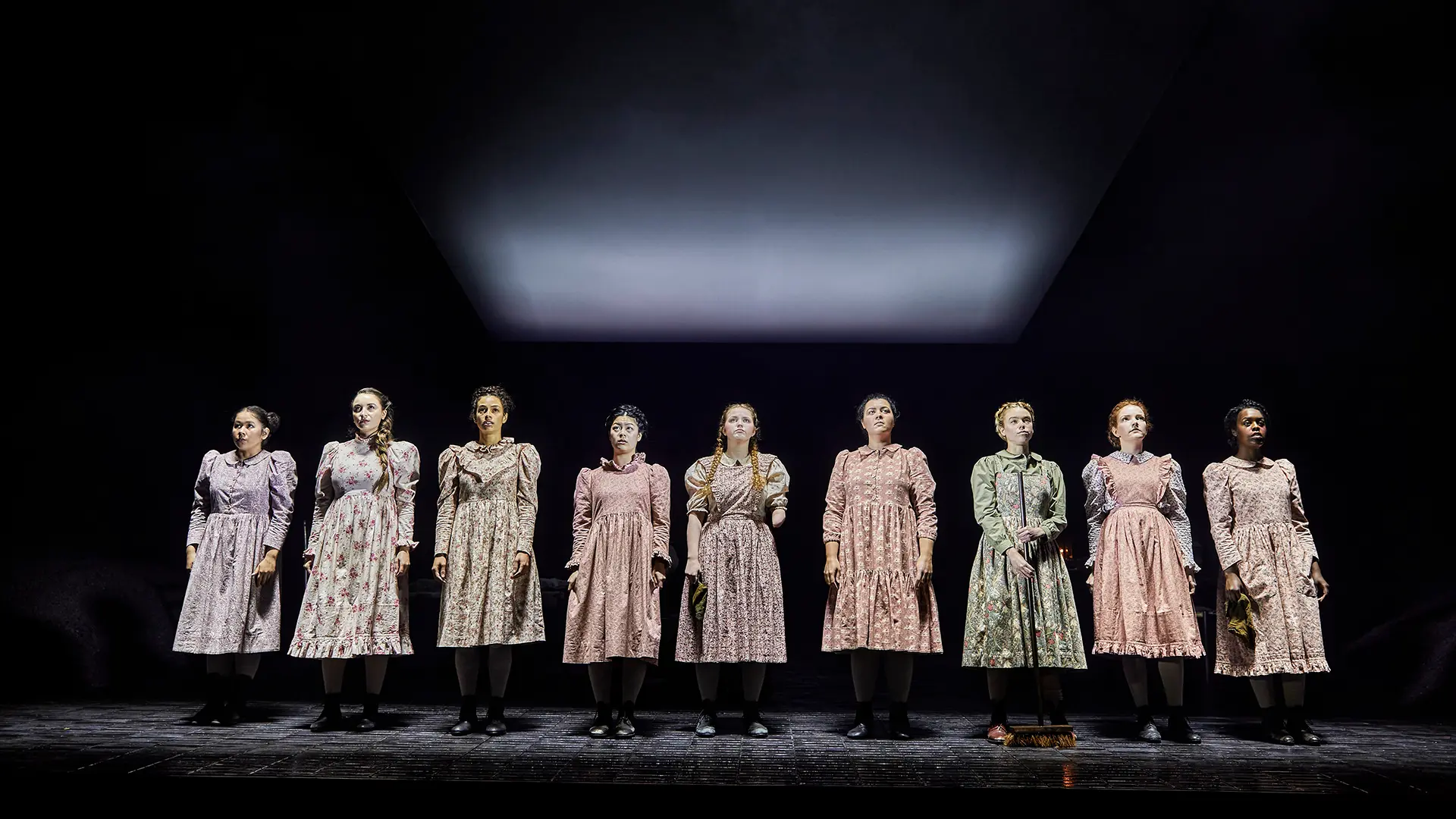 The Crucible at Gielgud Theatre production shot. Photo by Brinkhoff/Mögenburg.
